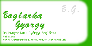 boglarka gyorgy business card